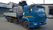 Бортовой грузовик КАМАЗ-65117 с краном-манипулятором Daehan NC 860