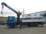 Бортовой грузовик КАМАЗ-65117 с краном-манипулятором Daehan NC 860