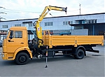 Бортовой грузовик КАМАЗ-4308 с краном-манипулятором Hyva HV77 E2