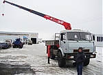 Бортовой автомобиль-вездеход б/у КАМАЗ-43114 с новым тросовым КМУ Unic 505